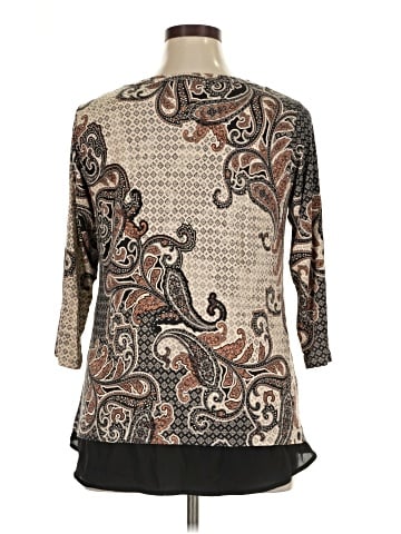 Rose + Olive 3/4 Sleeve Blouse (view 2)