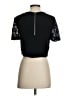 A.L.C. 100% Polyester Black Short Sleeve Top Size 6 - photo 2