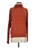 PrAna Stripes Orange Turtleneck Sweater Size S - photo 1