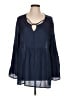 Como Vintage Blue Long Sleeve Blouse Size 2X - photo 1