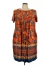 Perceptions Paisley Orange Casual Dress Size 20 - photo 1