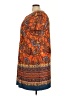 Perceptions Paisley Orange Casual Dress Size 20 - photo 5