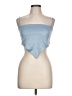 Danielle Bernstein 100% Polyester Blue Sleeveless Top Size L - photo 1