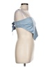 Danielle Bernstein 100% Polyester Blue Sleeveless Top Size L - photo 4