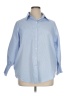 Unbranded 100% Cotton Blue 3/4 Sleeve Button-Down Shirt Size XL - photo 1