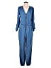 Bebe Solid Blue Jumpsuit Size S - photo 1