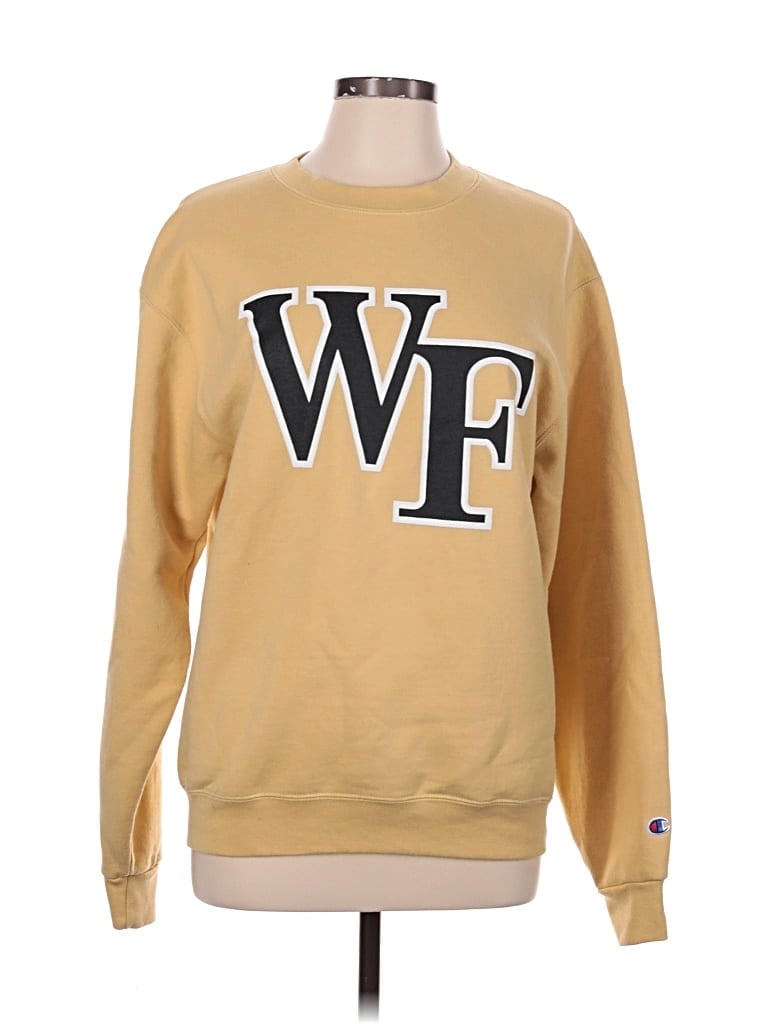 Pre-owned Champion Sweatshirt In Gold