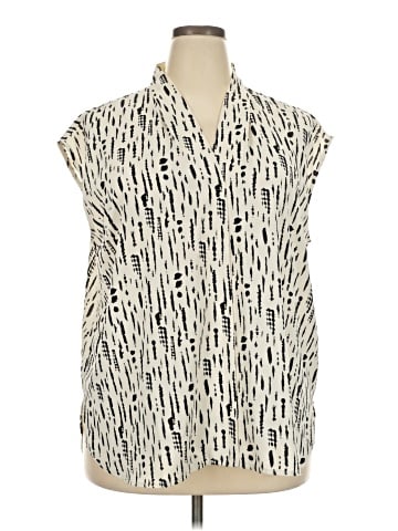 Monday Fun Sleeveless Button-Down Shirt (view 1)