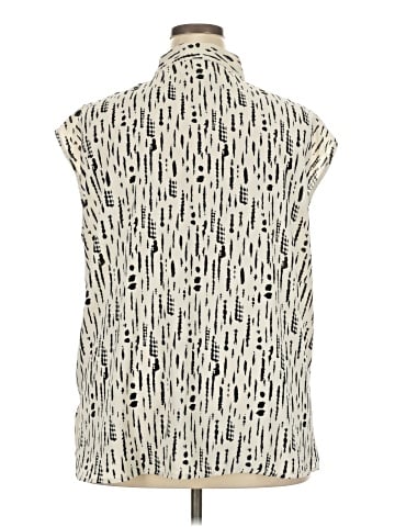 Monday Fun Sleeveless Button-Down Shirt (view 2)