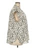 Monday Fun Ivory Sleeveless Button-Down Shirt Size 2X - photo 4