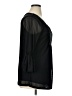 89th & Madison 100% Polyester Black 3/4 Sleeve Blouse Size XL - photo 4