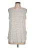 Athleta Stripes Gray Sleeveless Top Size L - photo 1