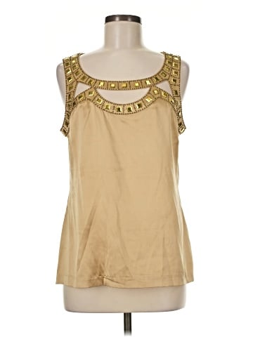 Cache Sleeveless Silk Top (view 1)