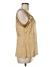 Cache Gold Sleeveless Silk Top Size M - photo 4