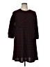 Apt. 9 Chevron-herringbone Burgundy Casual Dress Size XL - photo 1
