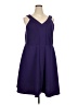 Torrid Solid Purple Casual Dress Size 3X Plus (3) - photo 1
