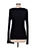 Sarah Pacini 100% Cotton Black Long Sleeve Top One size - photo 2
