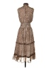 1.State 100% Polyester Animal Print Brown Casual Dress Size S - photo 2