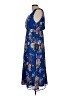 Lulus 100% Polyester Floral Blue Cocktail Dress Size L - photo 5