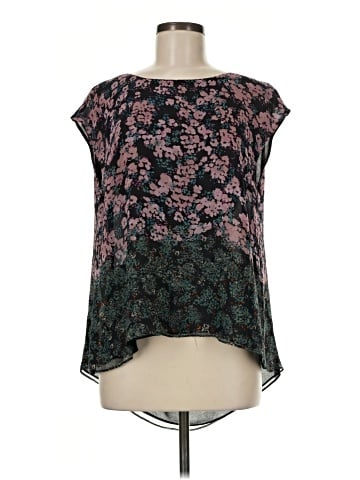 Elizabeth and James Short Sleeve Silk Top (view 1)