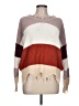 Unbranded Color Block Burgundy Pullover Sweater Size L - photo 1