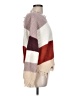 Unbranded Color Block Burgundy Pullover Sweater Size L - photo 4