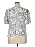 MELLODAY Animal Print White Short Sleeve Top Size XL - photo 2