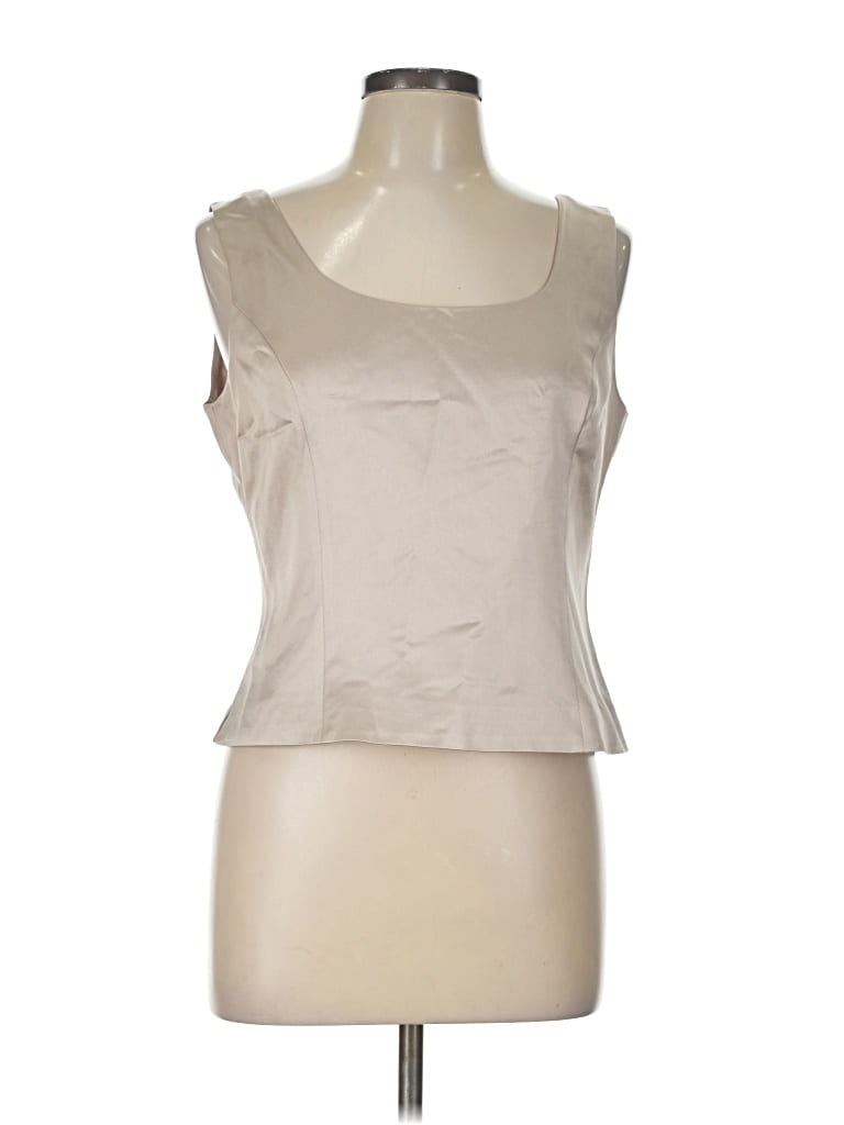 Pre-owned Nipon Boutique Sleeveless Blouse In Ivory