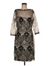 Marina 100% Polyester Silver Cocktail Dress Size M (estimated) - photo 1