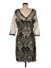 Marina 100% Polyester Silver Cocktail Dress Size M (estimated) - photo 2
