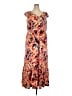 IMAN Paisley Orange Casual Dress Size 2X - photo 1