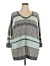 SONOMA life + style 100% Cotton Stripes Gray Pullover Sweater Size 3X - photo 1