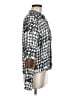 Brochu Walker 100% Polyester Houndstooth Silver Long Sleeve Blouse Size M - photo 4