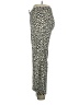 Zara 100% Polyester Animal Print Ivory Casual Pants Size 14 - photo 5