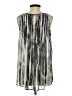 Mystree 100% Polyester Silver Black Sleeveless Blouse Size S - photo 2
