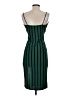Chocolate Stripes Green Cocktail Dress Size S - photo 2