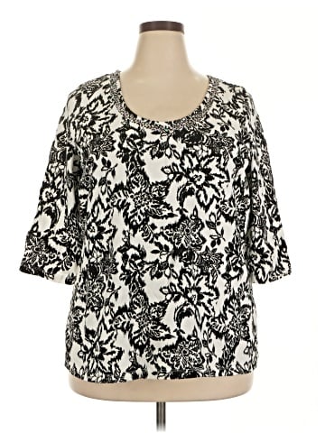 Jessica London 3/4 Sleeve Blouse (view 1)