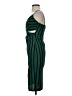 Chocolate Stripes Green Cocktail Dress Size S - photo 5