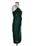 Chocolate Stripes Green Cocktail Dress Size S - photo 4
