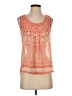Blu Pepper 100% Polyester Orange Sleeveless Blouse Size S - photo 1