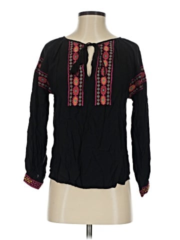Solitaire Long Sleeve Blouse (view 1)