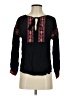 Solitaire Black Long Sleeve Blouse Size S - photo 1