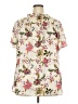 Lane Bryant 100% Polyester Ivory Short Sleeve Henley Size 18 - 20 Plus - photo 2