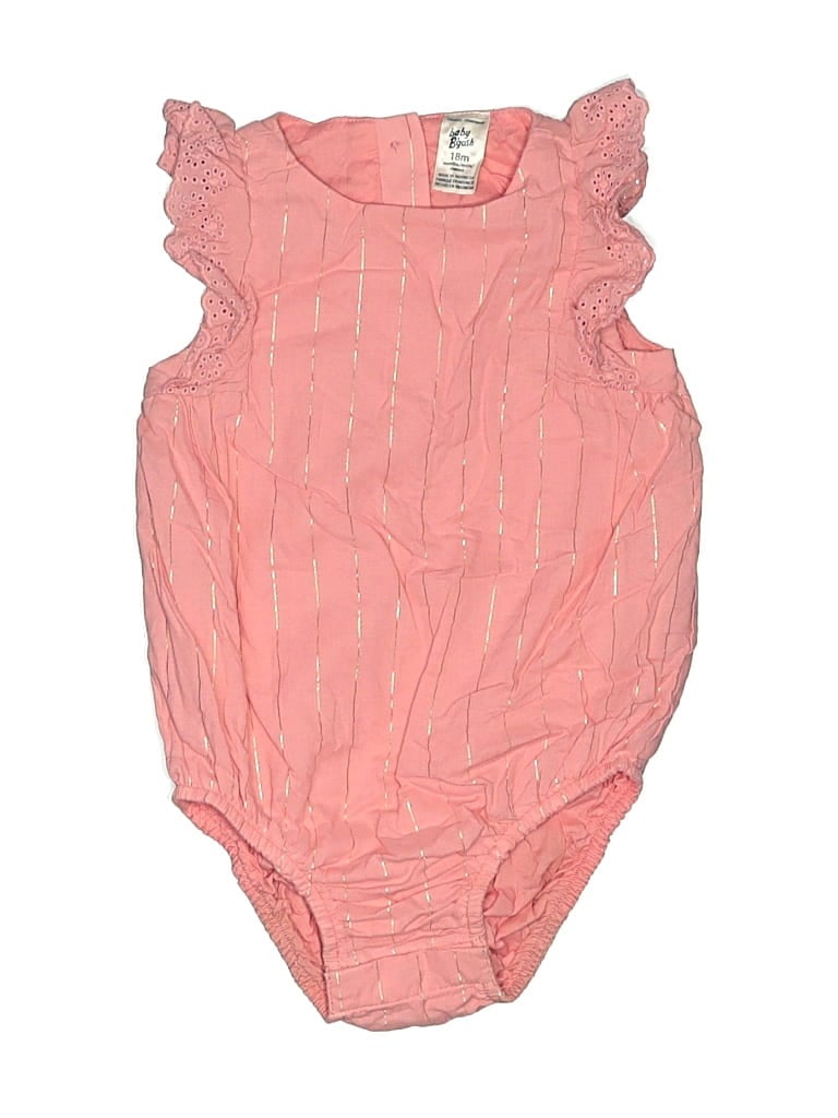 Pre-owned Baby B'gosh Kids' Short Sleeve Onesie In Pink