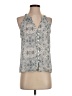 Drew 100% Polyester Gray Sleeveless Blouse Size S - photo 1