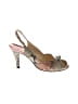 Stuart Weitzman for Mr. Seymour Animal Print Pink Sandals Size 6 - photo 1