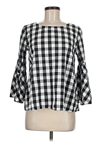 See and Be Seen 3/4 Sleeve Blouse (view 1)