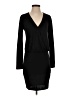 Dynamite Solid Black Casual Dress Size S - photo 1
