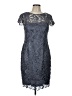 Patra 100% Polyester Gray Cocktail Dress Size 12 (petite) - photo 1