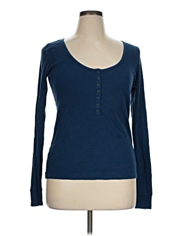 Universal Thread Long Sleeve Henley (view 1)